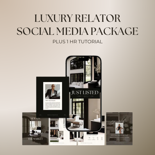 Luxury Realtor Social Media Package + 1-Hour Tutorial